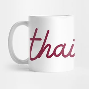 thailand - maroon red Mug